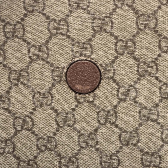 Gucci GG Supreme Neo Vintage Medium messenger Tiger Head PVC and Leather Shoulde - Picture 9 of 11